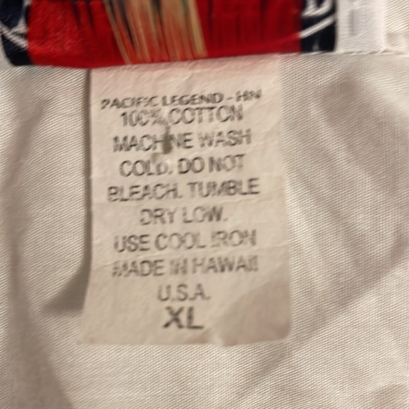 Pacific Legend Hawaiian Shirt Womens Short Sleeve Floral Made In Hawaii - Picture 7 of 7